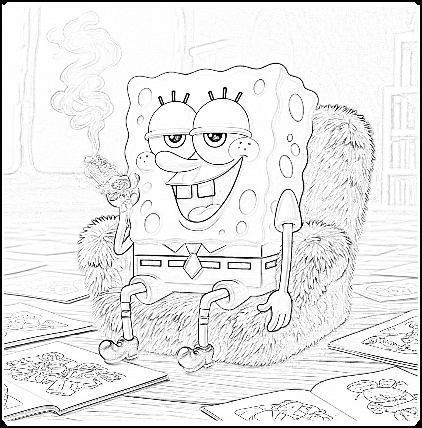 420 Friendly Coloring Book ( Cartoon Classics )