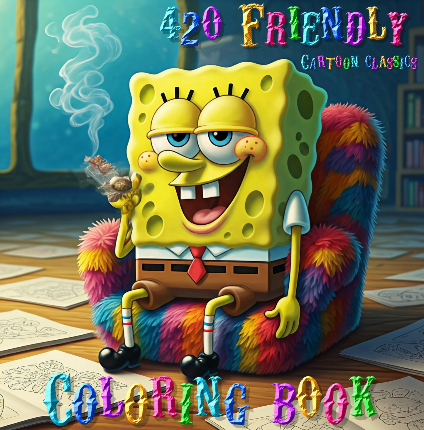 420 Friendly Coloring Book ( Cartoon Classics )